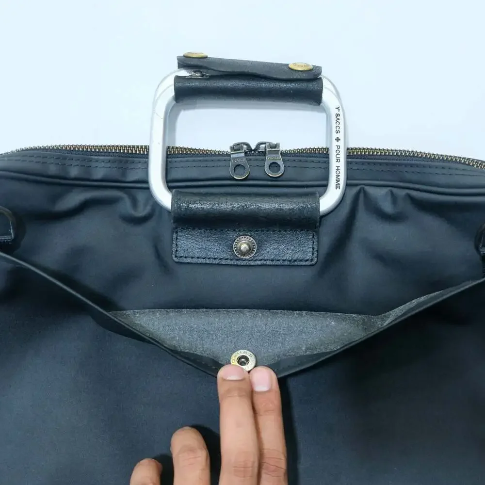 Y’s ACCS + POUR HOMME Black Briefcase Bag 🇯🇵